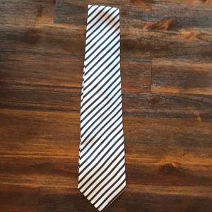Blue striped tie
